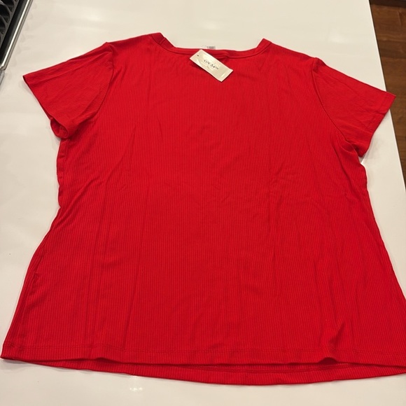 ON 34th Ribbed Tee Shirt, NWT. Size 2X - Picture 3 of 3